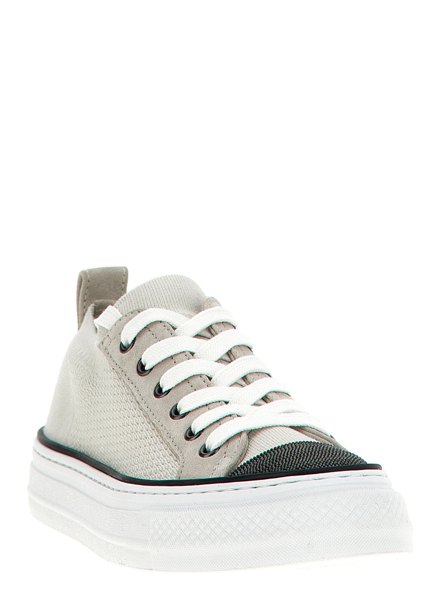 Brunello Cucinelli Monile Knit Sneakers for Women Luxury Comfort Craftsmanship Premium