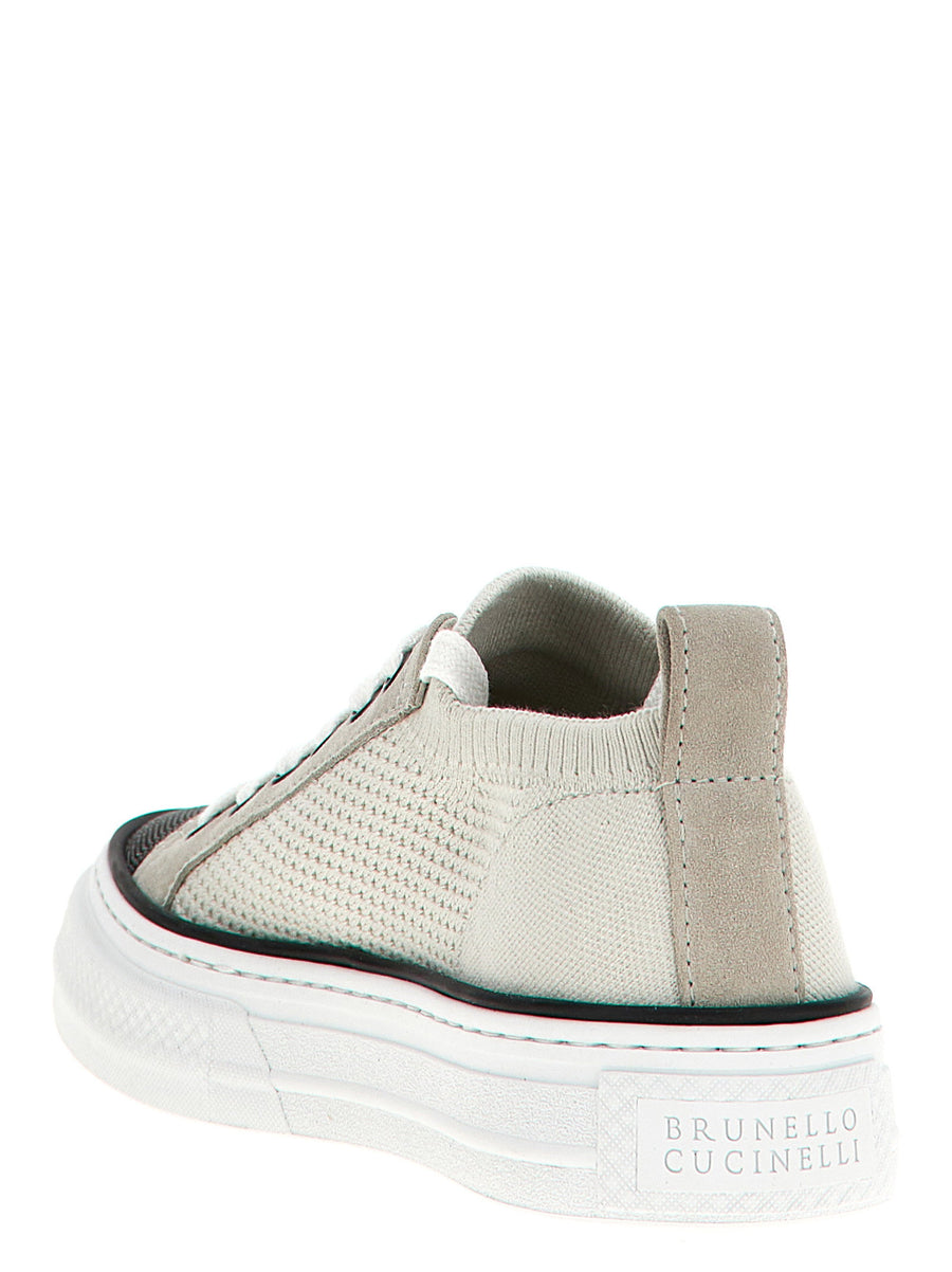 Brunello Cucinelli Monile Knit Sneakers for Women Luxury Comfort Craftsmanship Premium