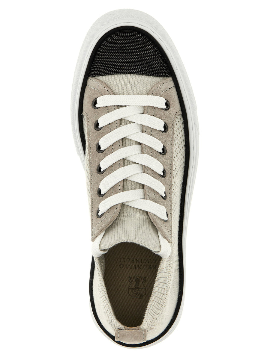 Brunello Cucinelli Monile Knit Sneakers for Women Luxury Comfort Craftsmanship Premium