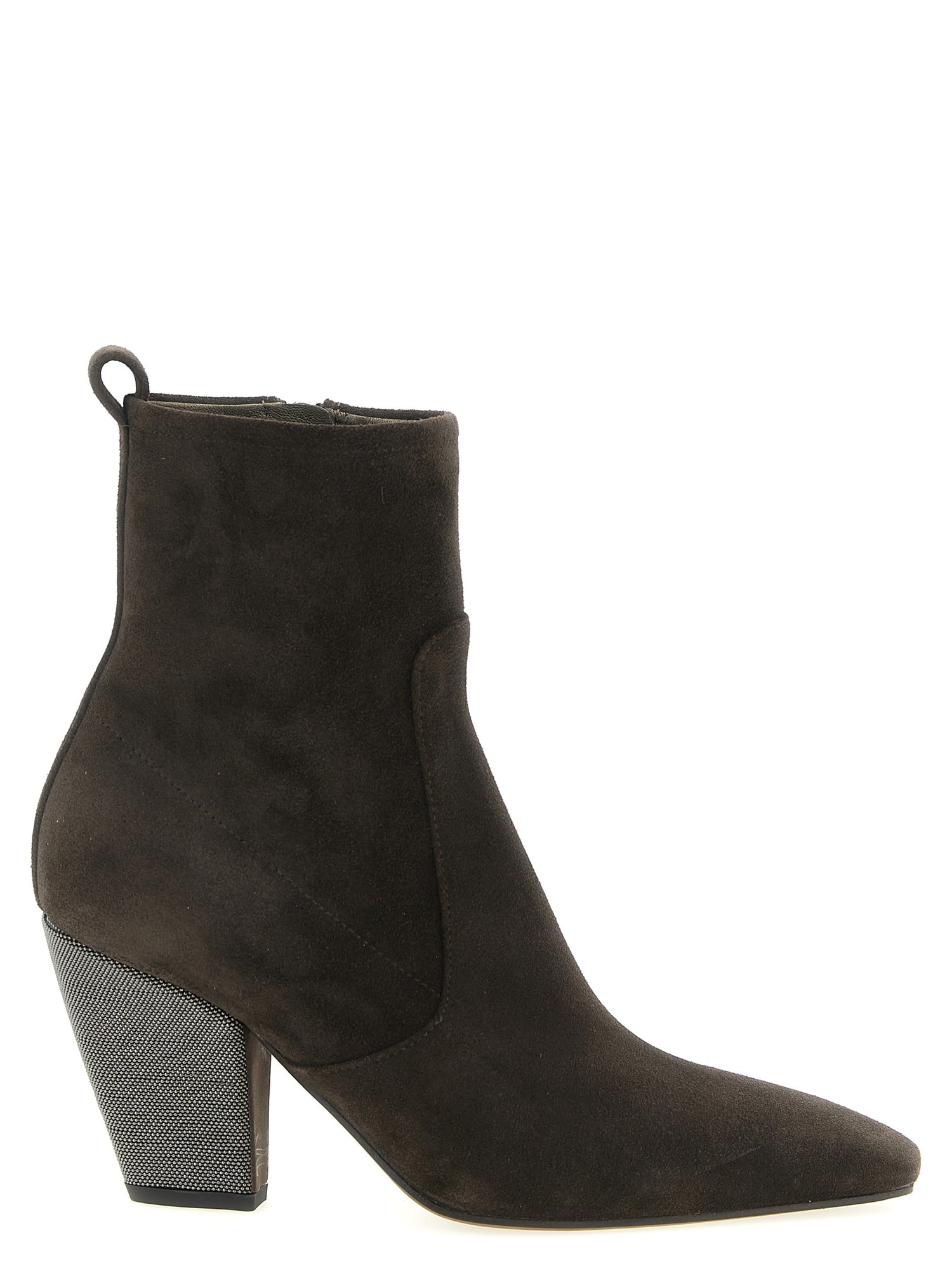 Brunello Cucinelli Precious Heel Ankle Boots