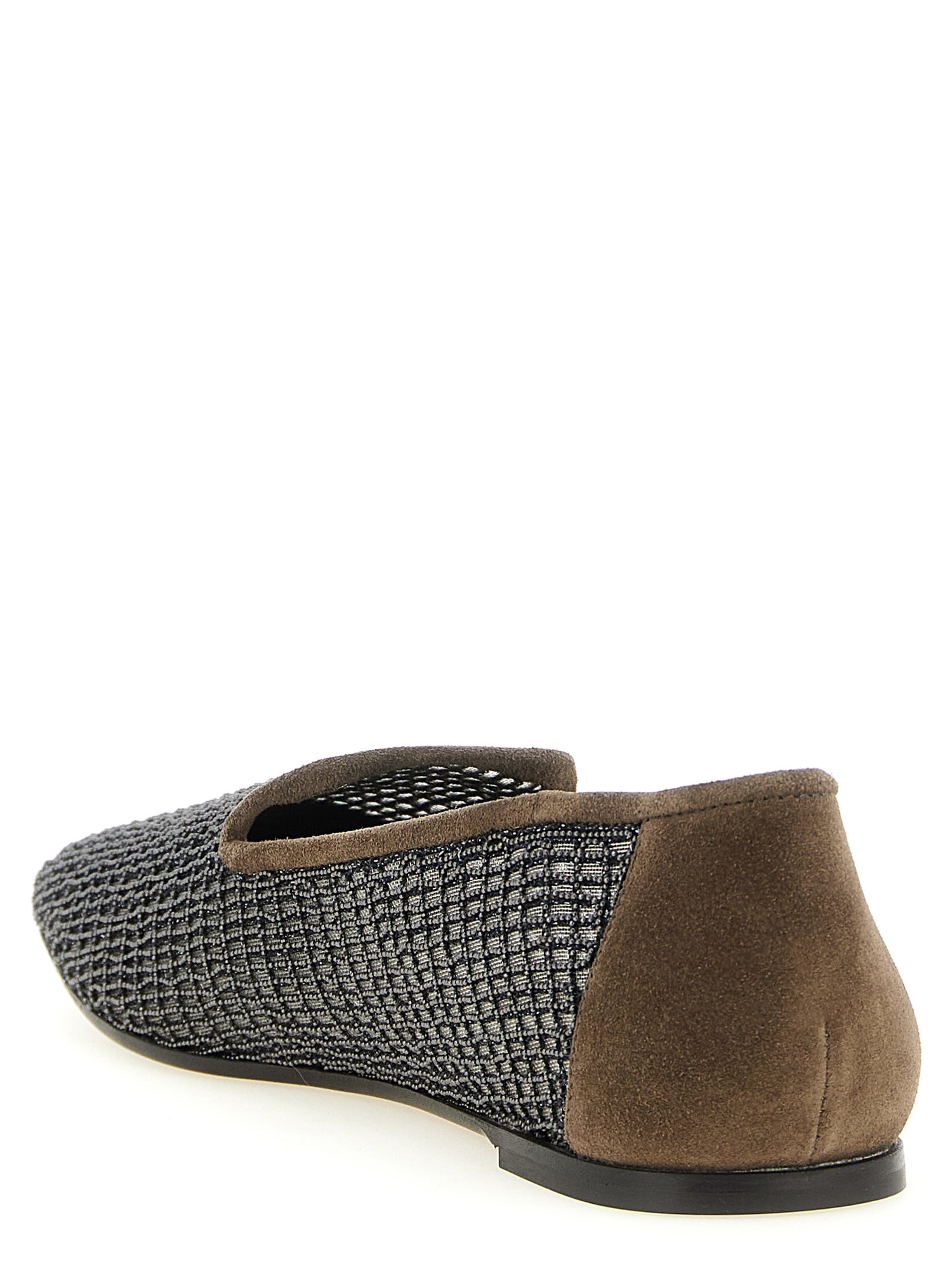Brunello Cucinelli Embroidery Mesh Loafers
