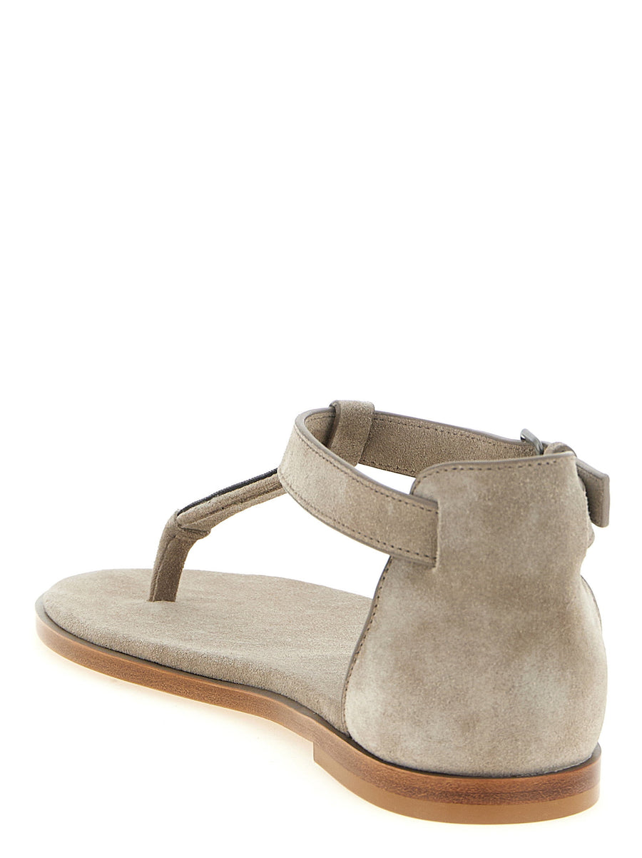 Brunello Cucinelli Precious Strap Sandals
