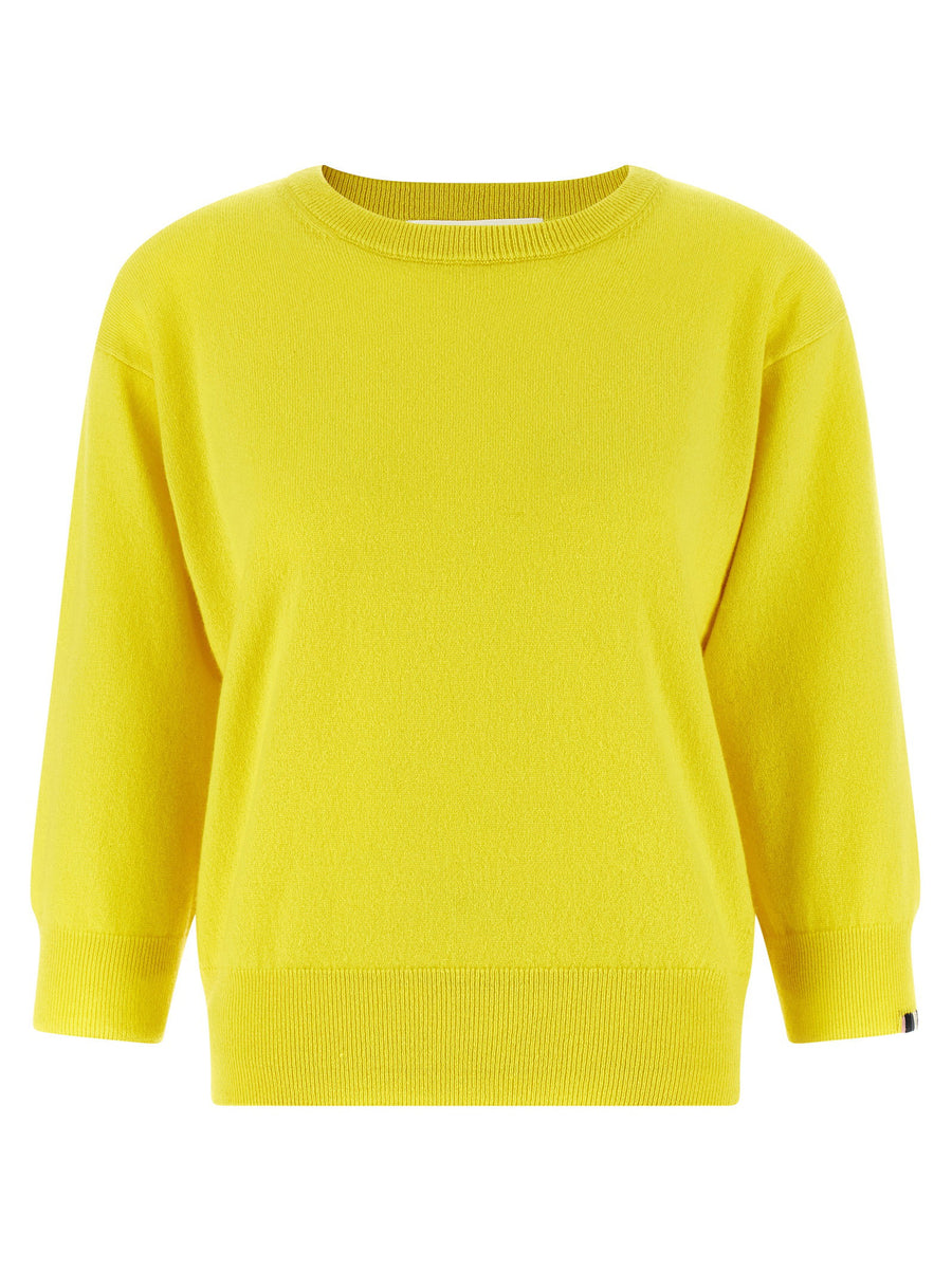 Extreme Cashmere Jewel Sweater For Women Luxurious Cashmere Sweater Knit Vibrant Yellow Cozy Everyday Wardrobe Essential