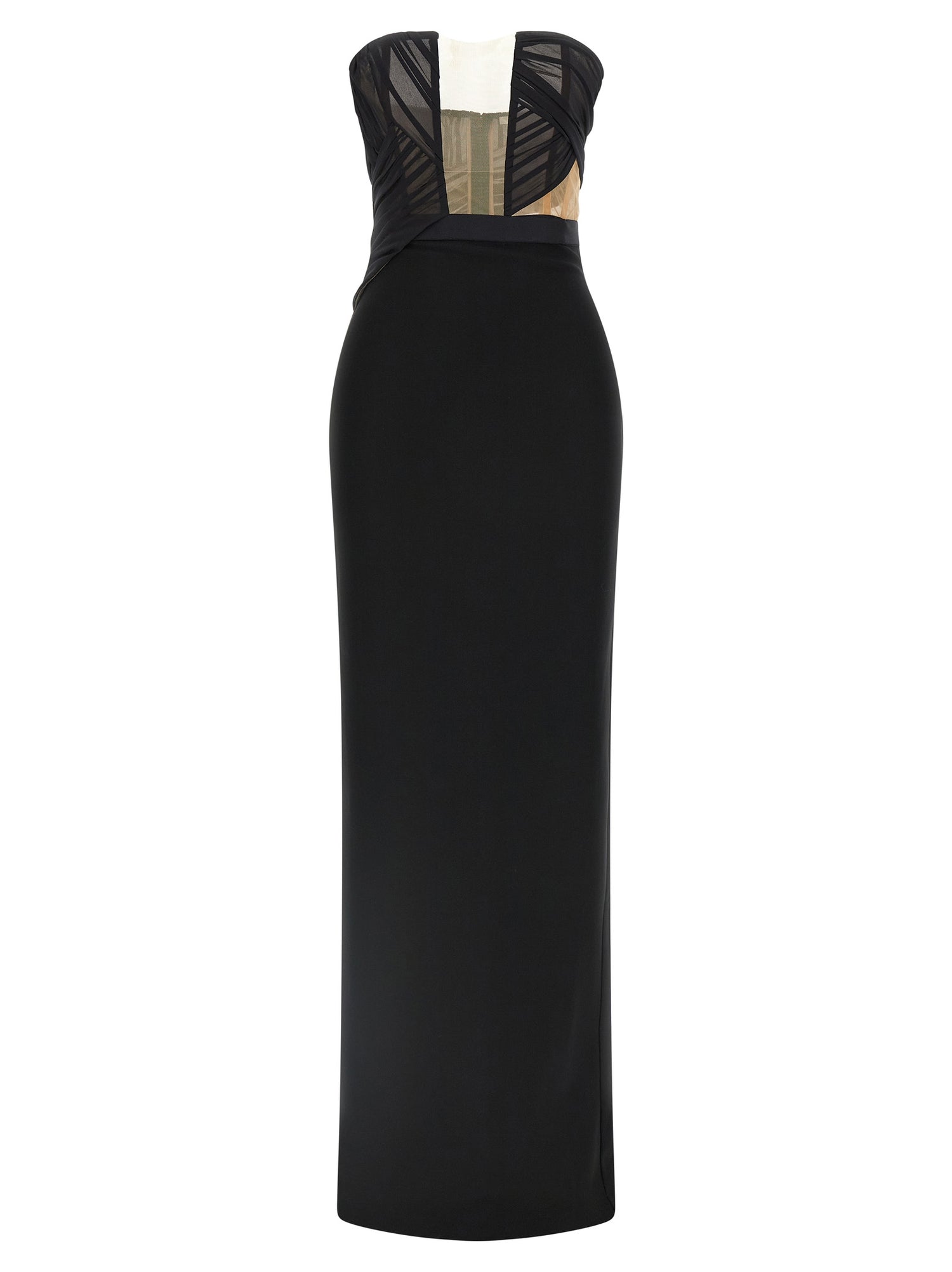 Nensi Dojaka Corsetted Draped Maxi Dress