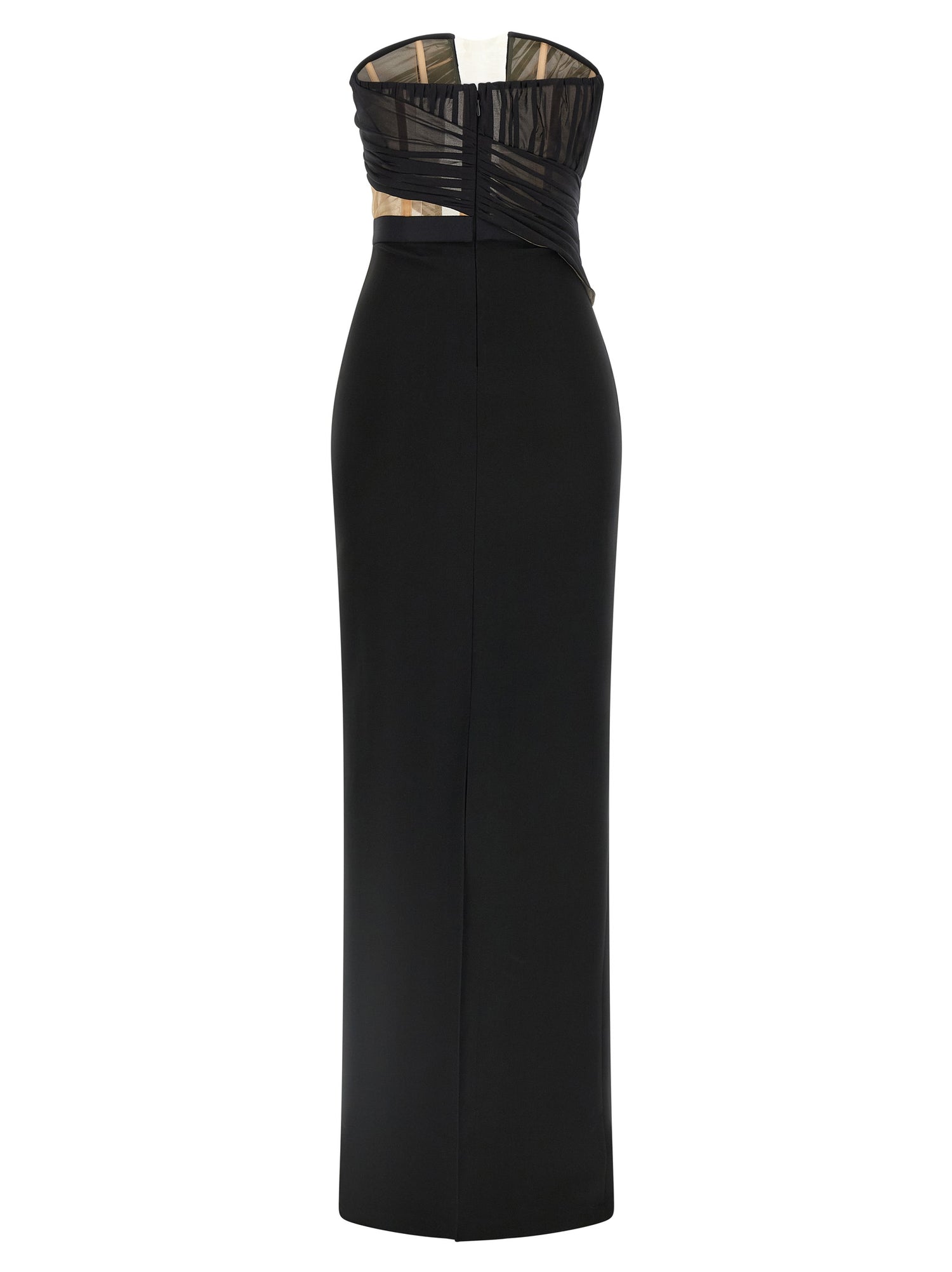 Nensi Dojaka Corsetted Draped Maxi Dress