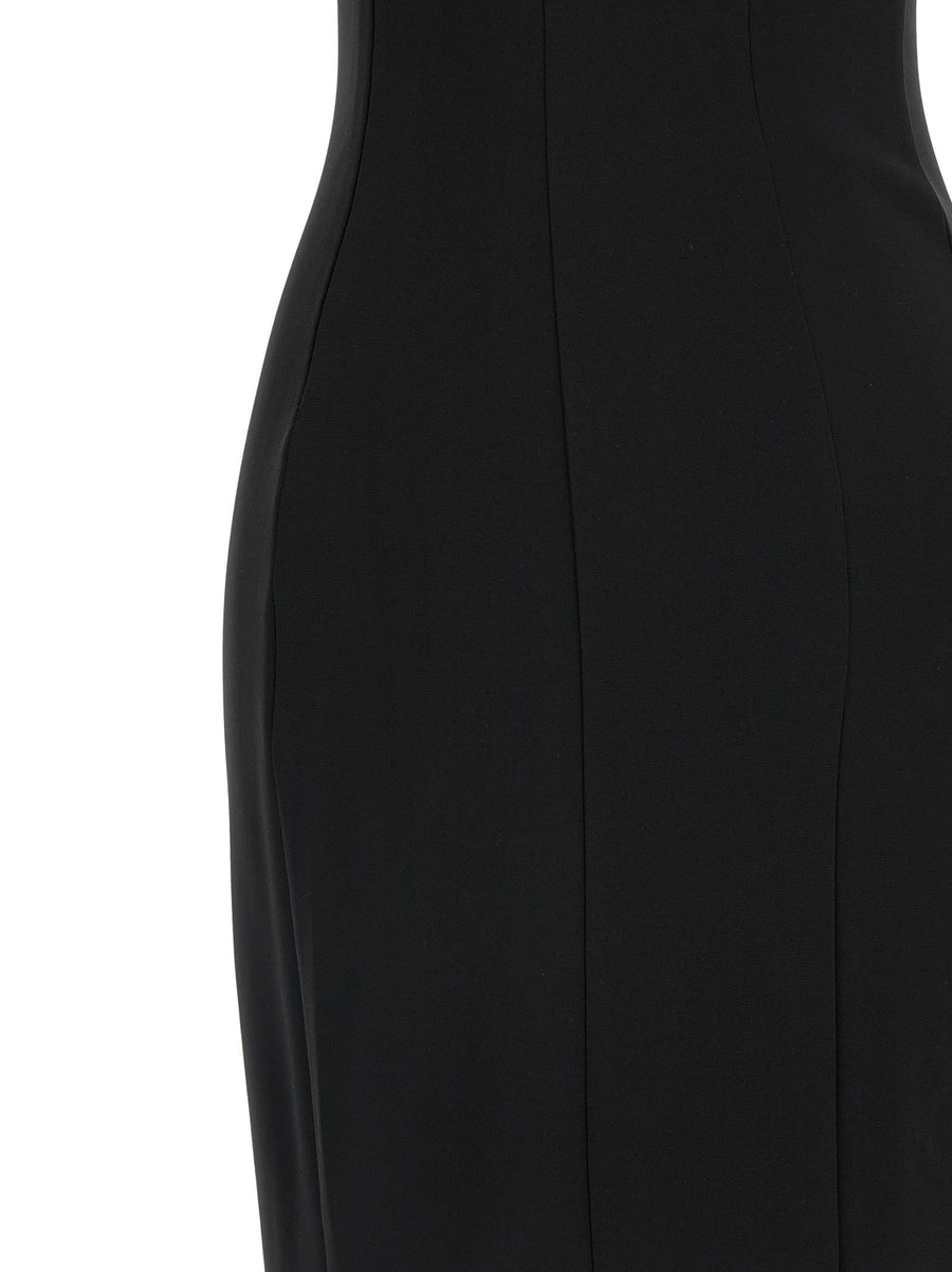Nensi Dojaka Luxurious Draped Maxi Dress With Padded Cups For Elegant Eveningwear Women