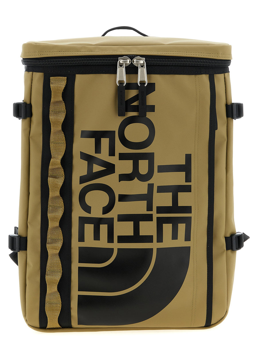 The North Face Base Camp Fuse Box Backpack Water Resistant Durable Square Design Green For Everyday Use