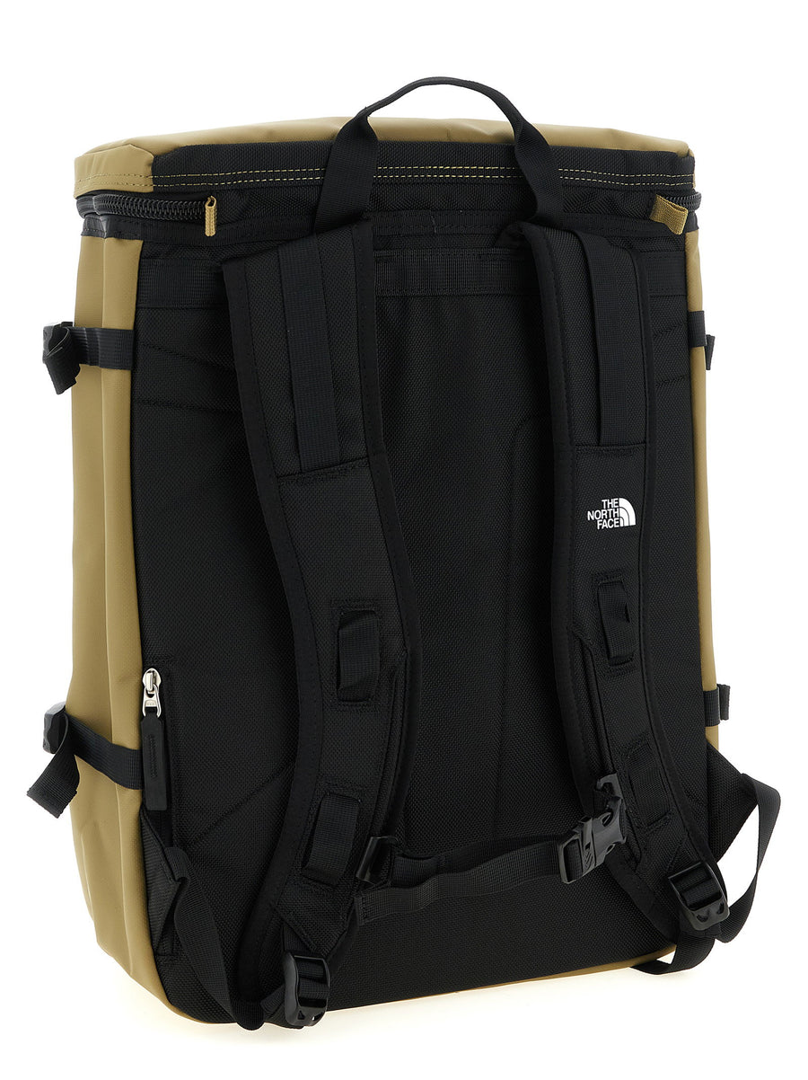 The North Face Base Camp Fuse Box Backpack Water Resistant Durable Square Design Green For Everyday Use