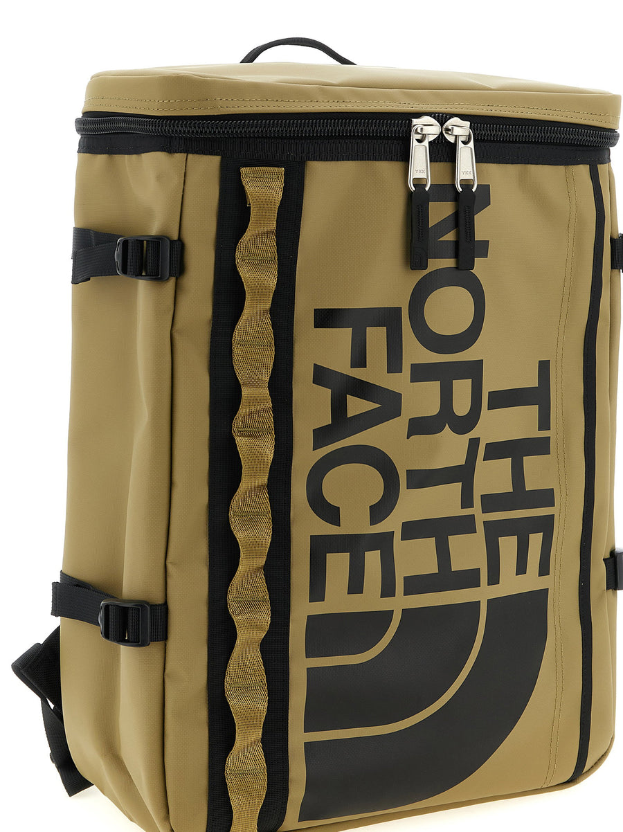 The North Face Base Camp Fuse Box Backpack Water Resistant Durable Square Design Green For Everyday Use