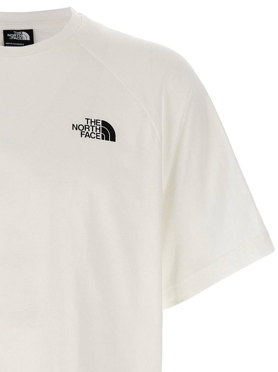 The North Face Mens White Cotton Jersey T Shirt With Front And Back Print For Everyday Versatile Wear