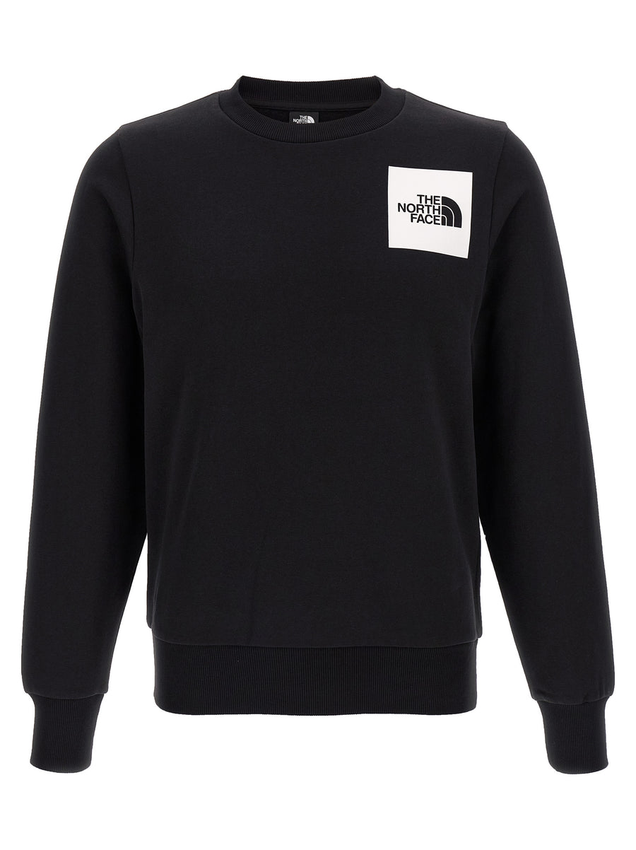 The North Face Fine Sweatshirt For Men Premium Fleece Cotton Blend With Front And Back Logo Prints For Everyday Comfort