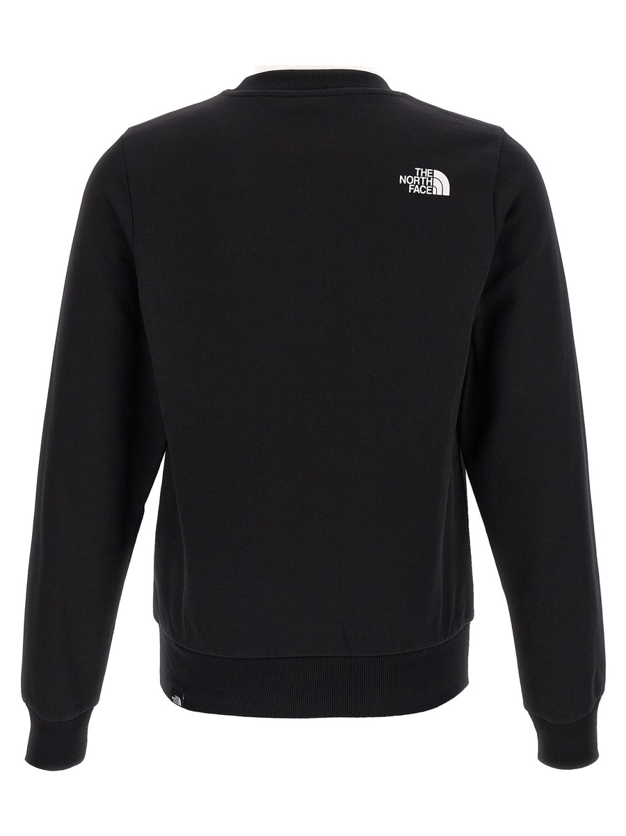 The North Face Fine Sweatshirt For Men Premium Fleece Cotton Blend With Front And Back Logo Prints For Everyday Comfort
