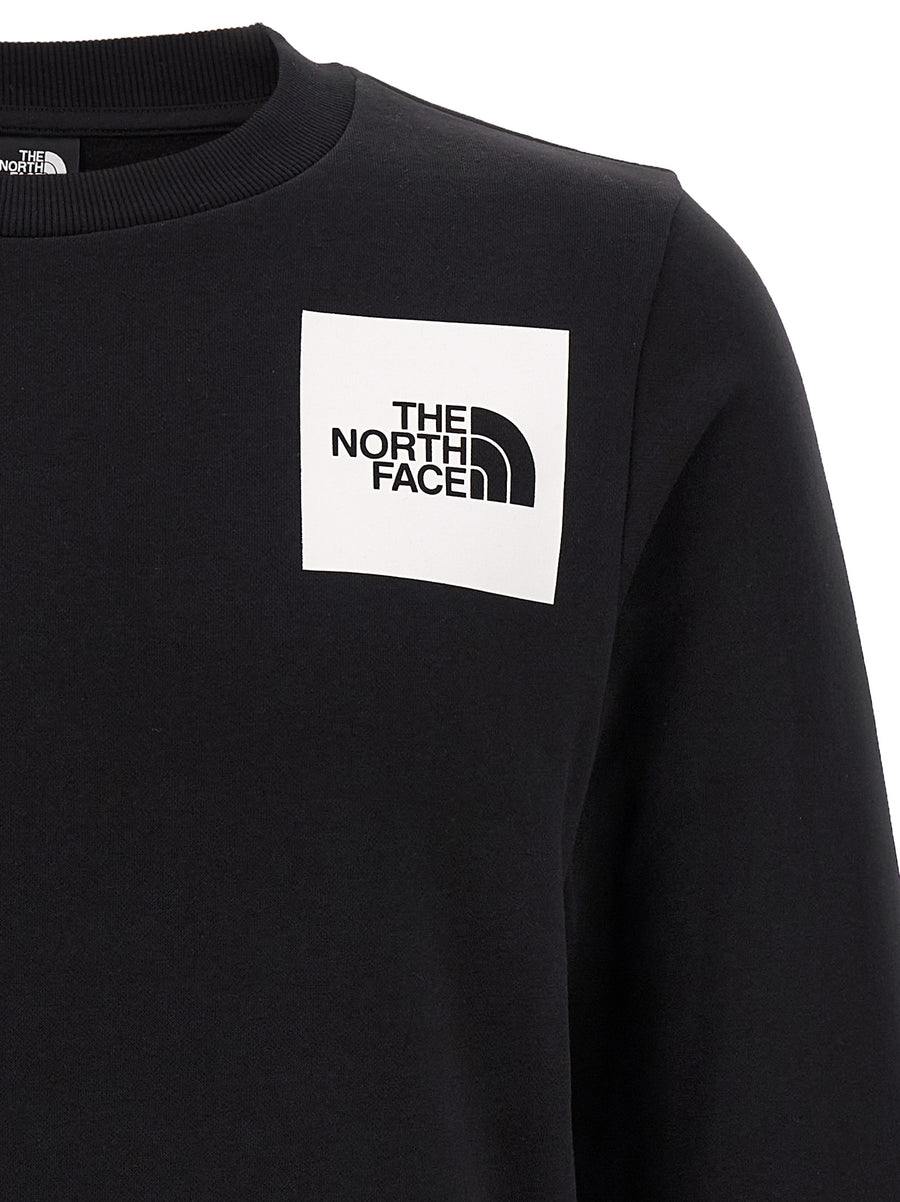 The North Face Fine Sweatshirt For Men Premium Fleece Cotton Blend With Front And Back Logo Prints For Everyday Comfort