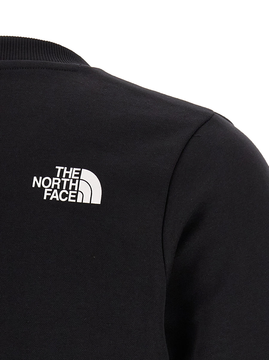 The North Face Fine Sweatshirt For Men Premium Fleece Cotton Blend With Front And Back Logo Prints For Everyday Comfort