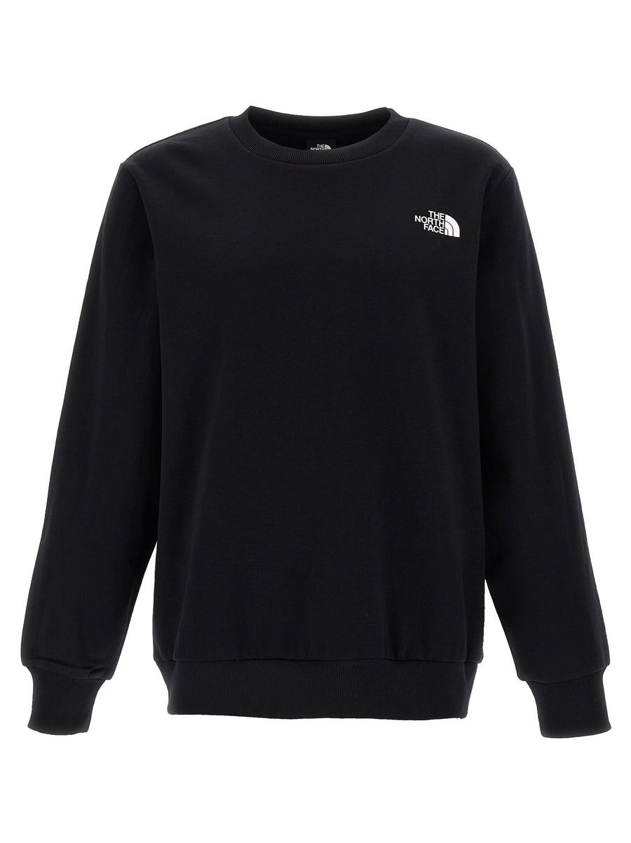 The North Face Simple Dome Crew Sweatshirt Versatile Fleece Cotton Blend Layering For Men With All Day Warmth
