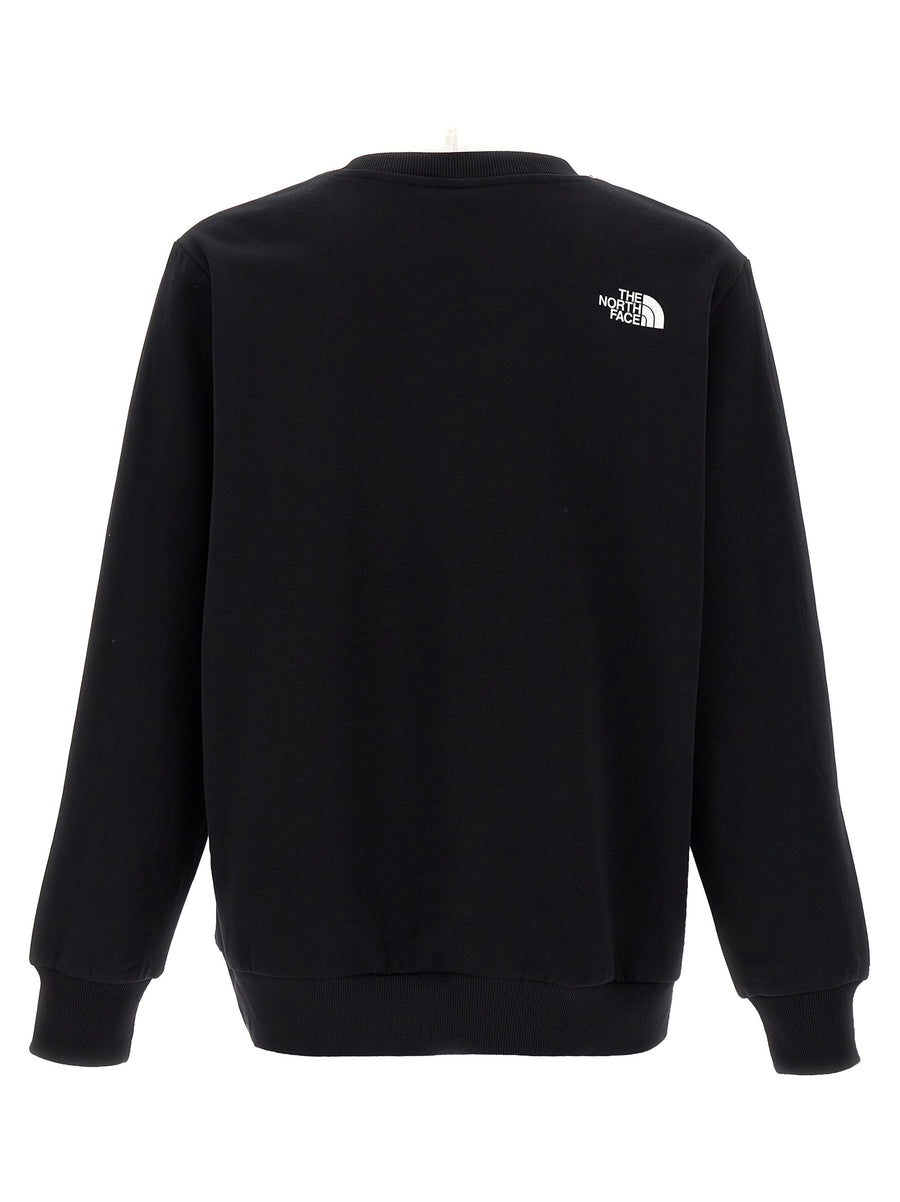The North Face Simple Dome Crew Sweatshirt Versatile Fleece Cotton Blend Layering For Men With All Day Warmth