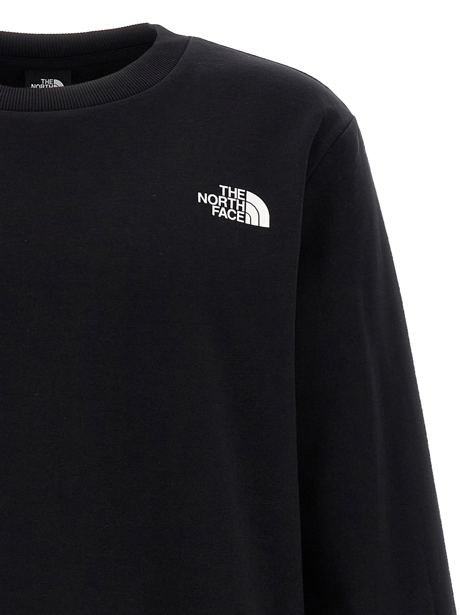 The North Face Simple Dome Crew Sweatshirt Versatile Fleece Cotton Blend Layering For Men With All Day Warmth