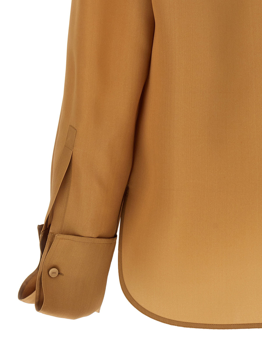 Max Mara Silk Shirt Nola With Organza Details For Women Timeless Luxury And Versatility
