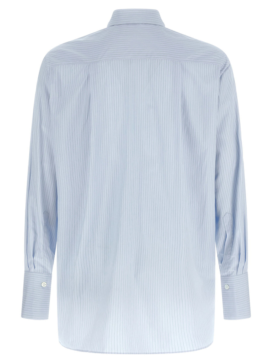 Namacheko Hernan Shirt For Men In Light Blue Striped 100 Percent Cotton Luxury Everyday Wear Versatile Essential