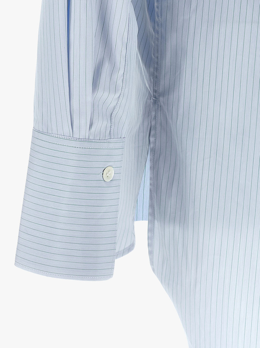 Namacheko Hernan Shirt For Men In Light Blue Striped 100 Percent Cotton Luxury Everyday Wear Versatile Essential