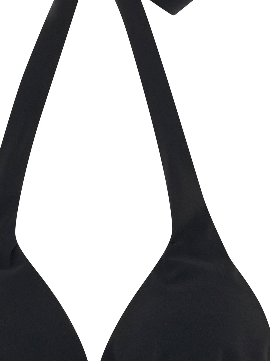 Dolce And Gabbana Luxurious Bikini Top With Removable Padding, Adjustable Tie Straps DG Logo For Women