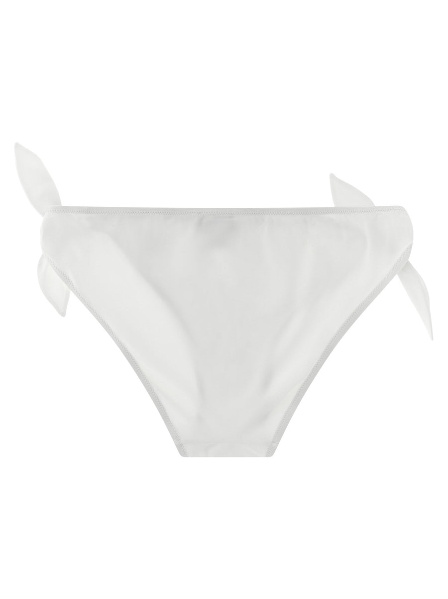 Dolce And Gabbana White DG Bikini Briefs With Side Ties