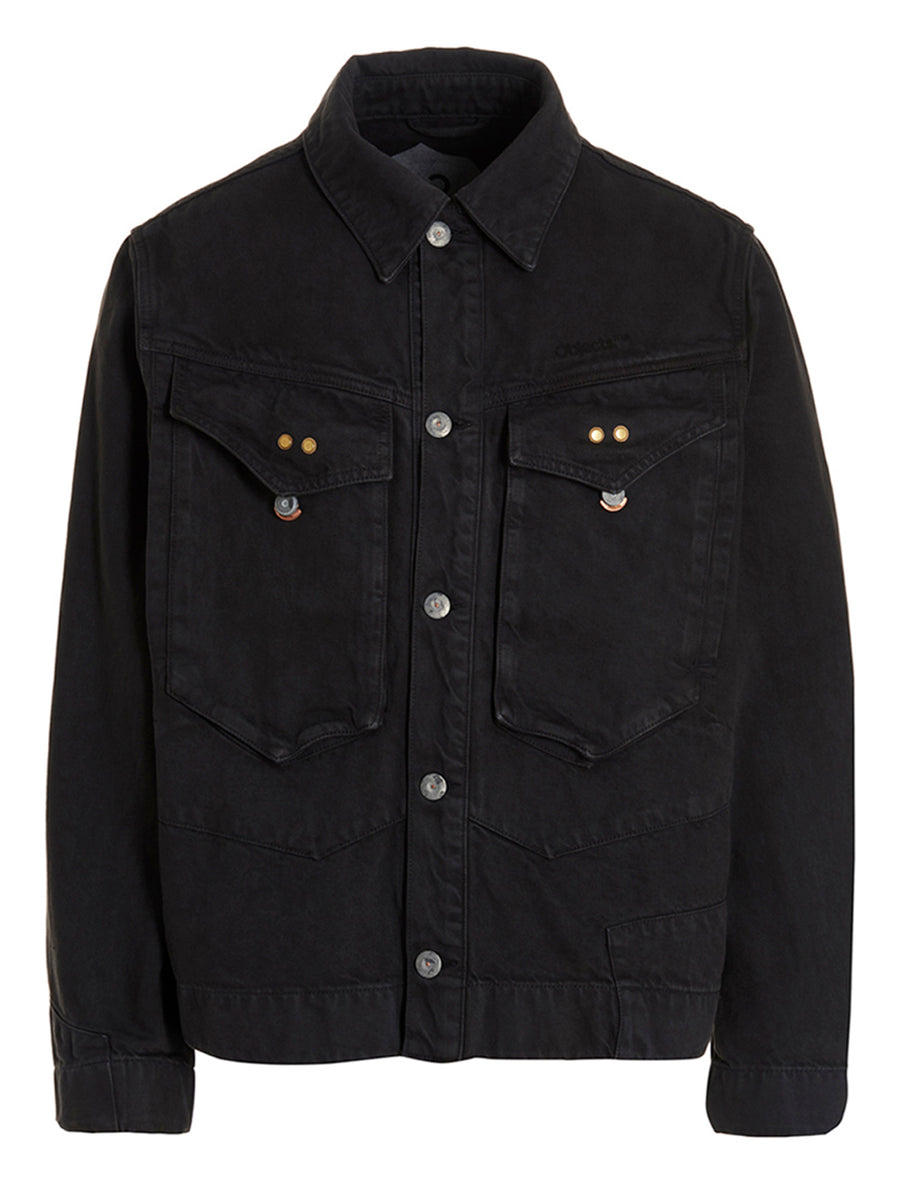 Objects Iv Life Gray Denim Jacket For Men - Timeless Everyday Layer, 100 Percent Cotton