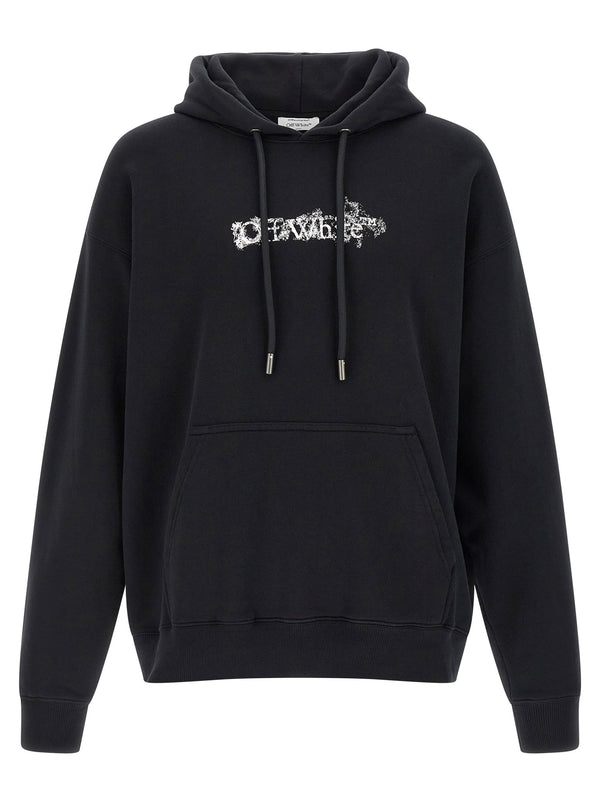 Off White Heraldic Arrow Skate Hoodie For Men Breathable Gauze Cotton Graphic Topwear