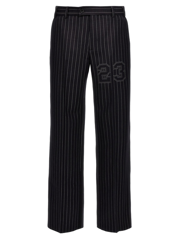 Off White 23 Pinstripes Trousers