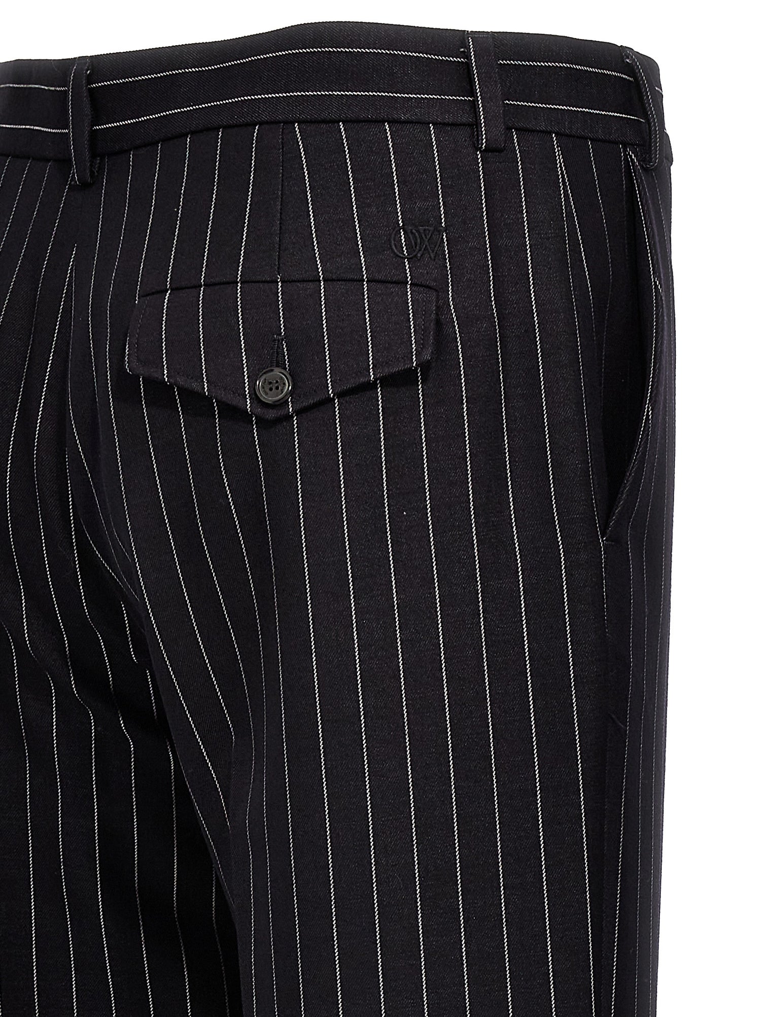 Off White 23 Pinstripes Trousers