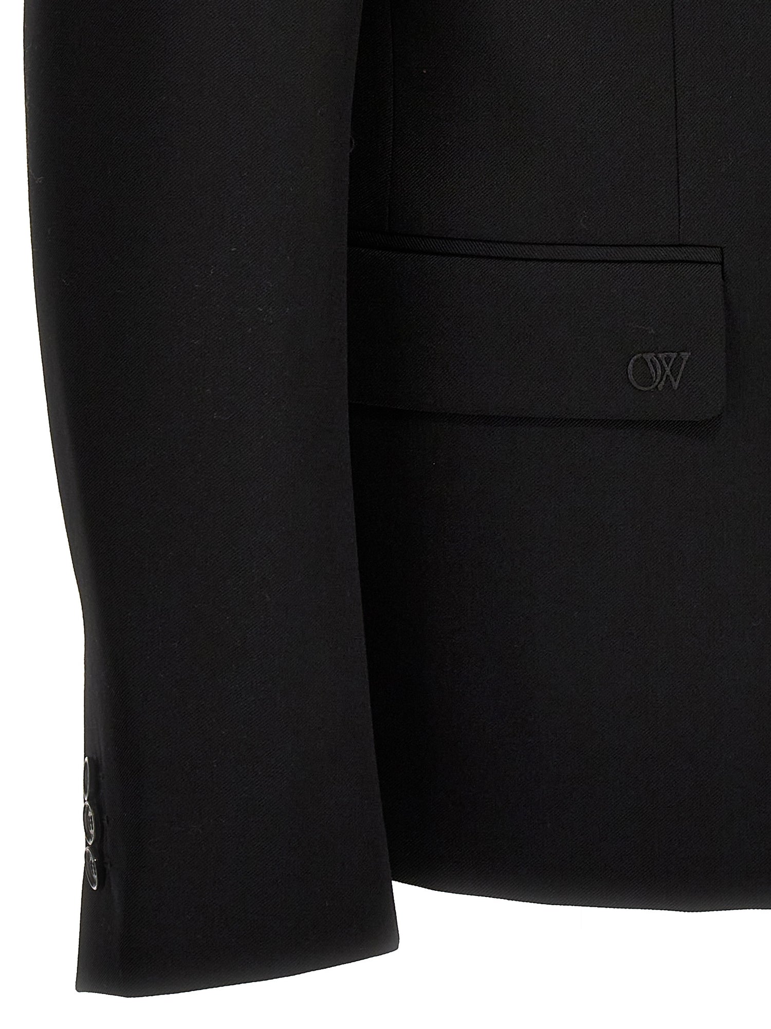 Off White Ow Embroidery Blazer