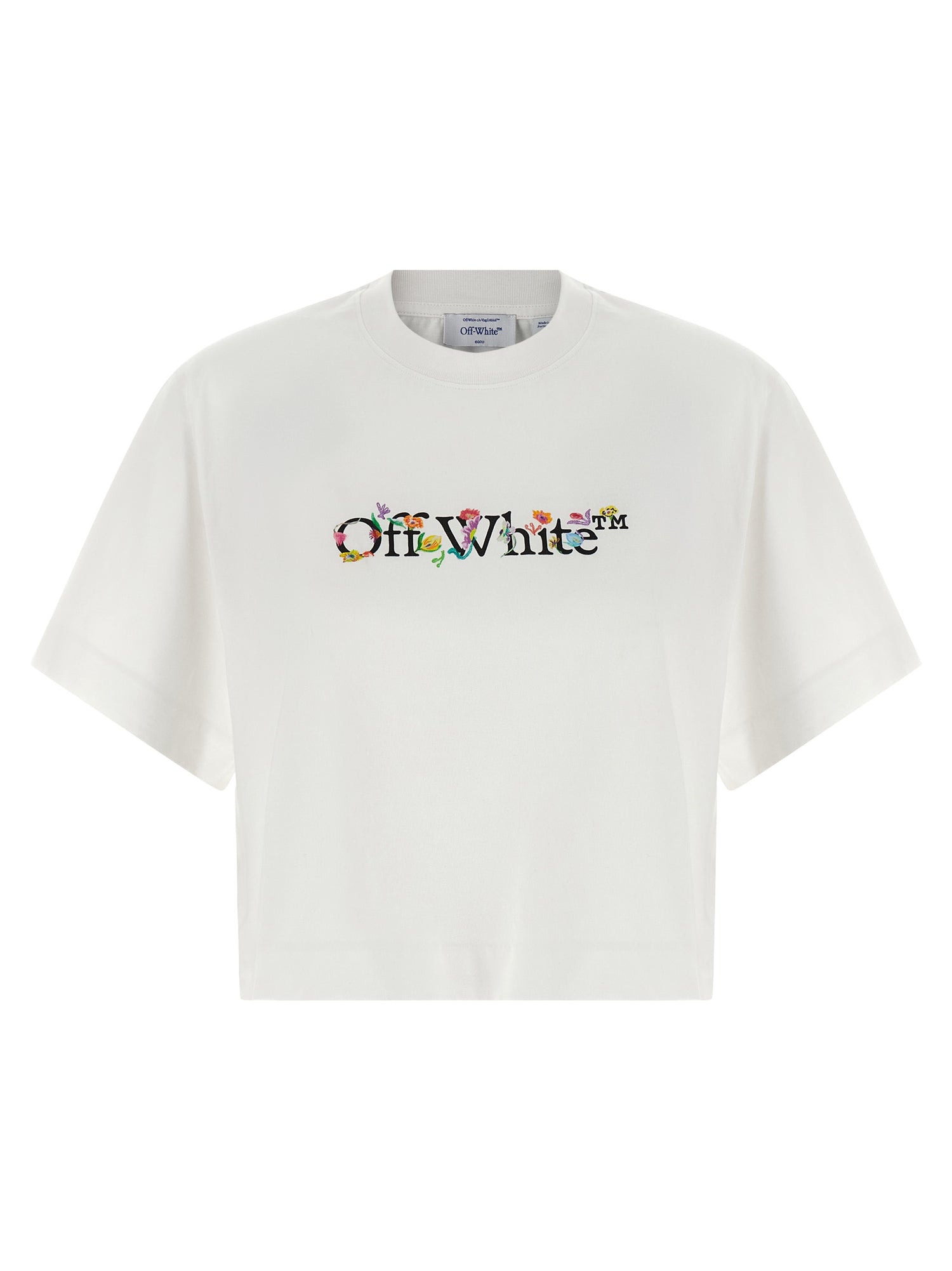 Off White Bookish Glowing Flower T-shirt
