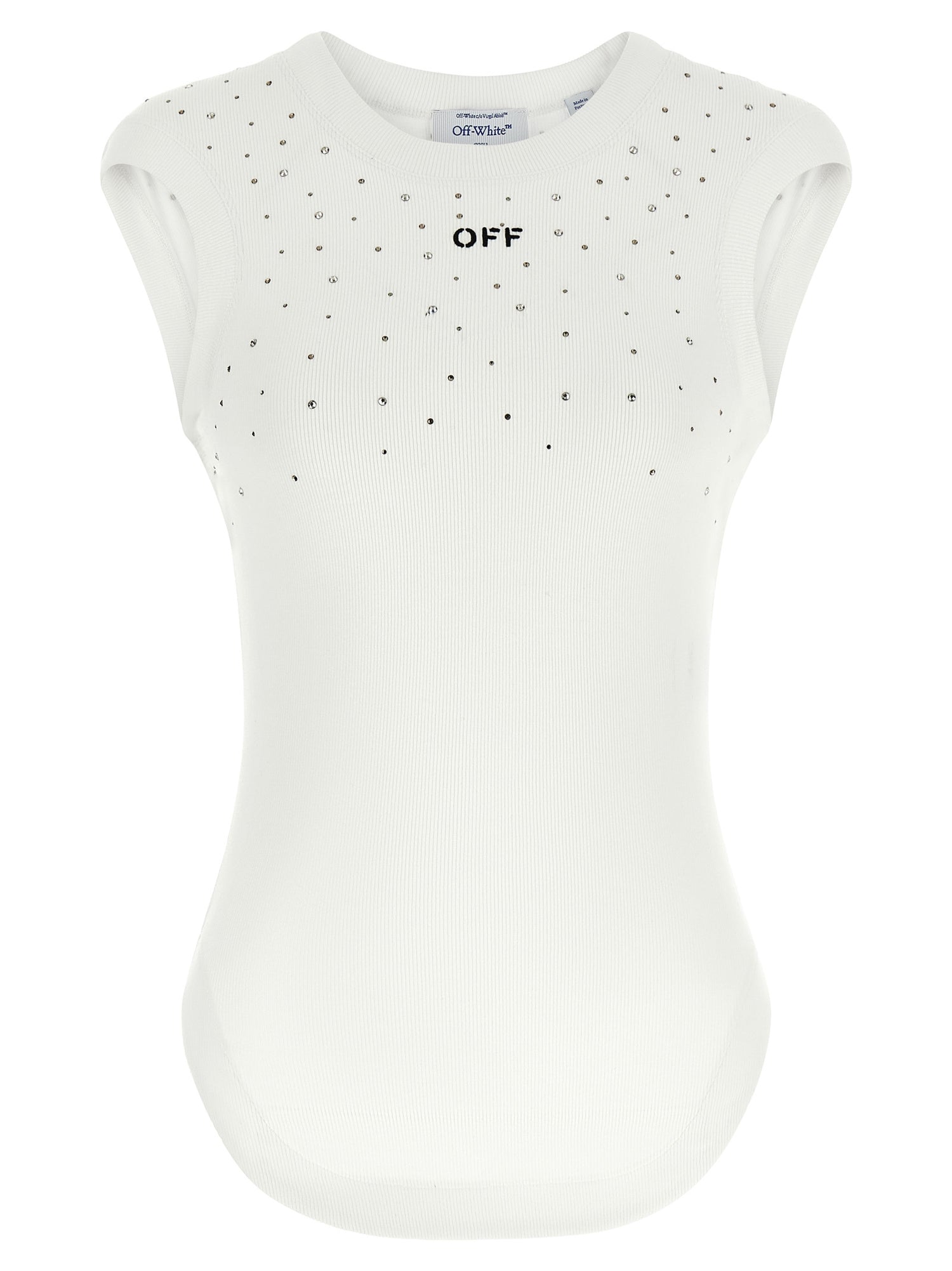 Off White Top Swarowski