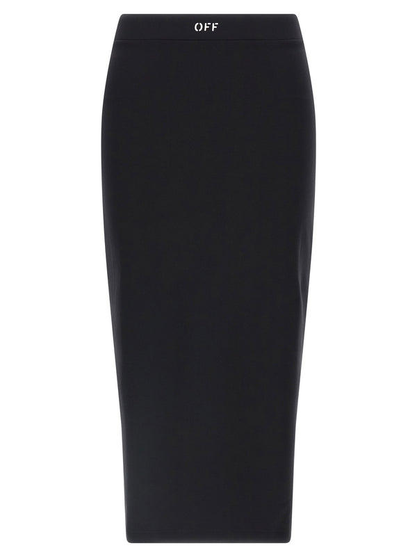 Off White Logo Skirt