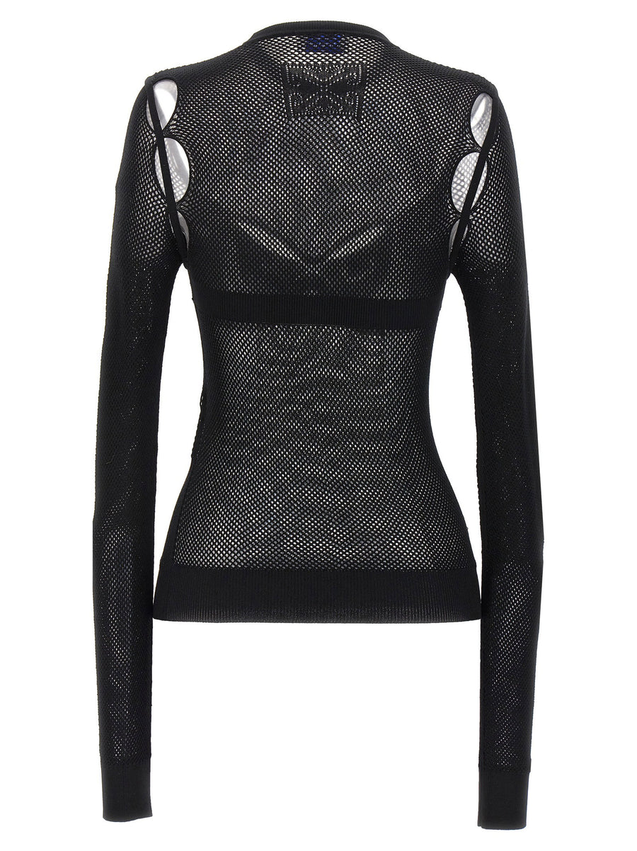 Off White Net Arrow Bralette Top