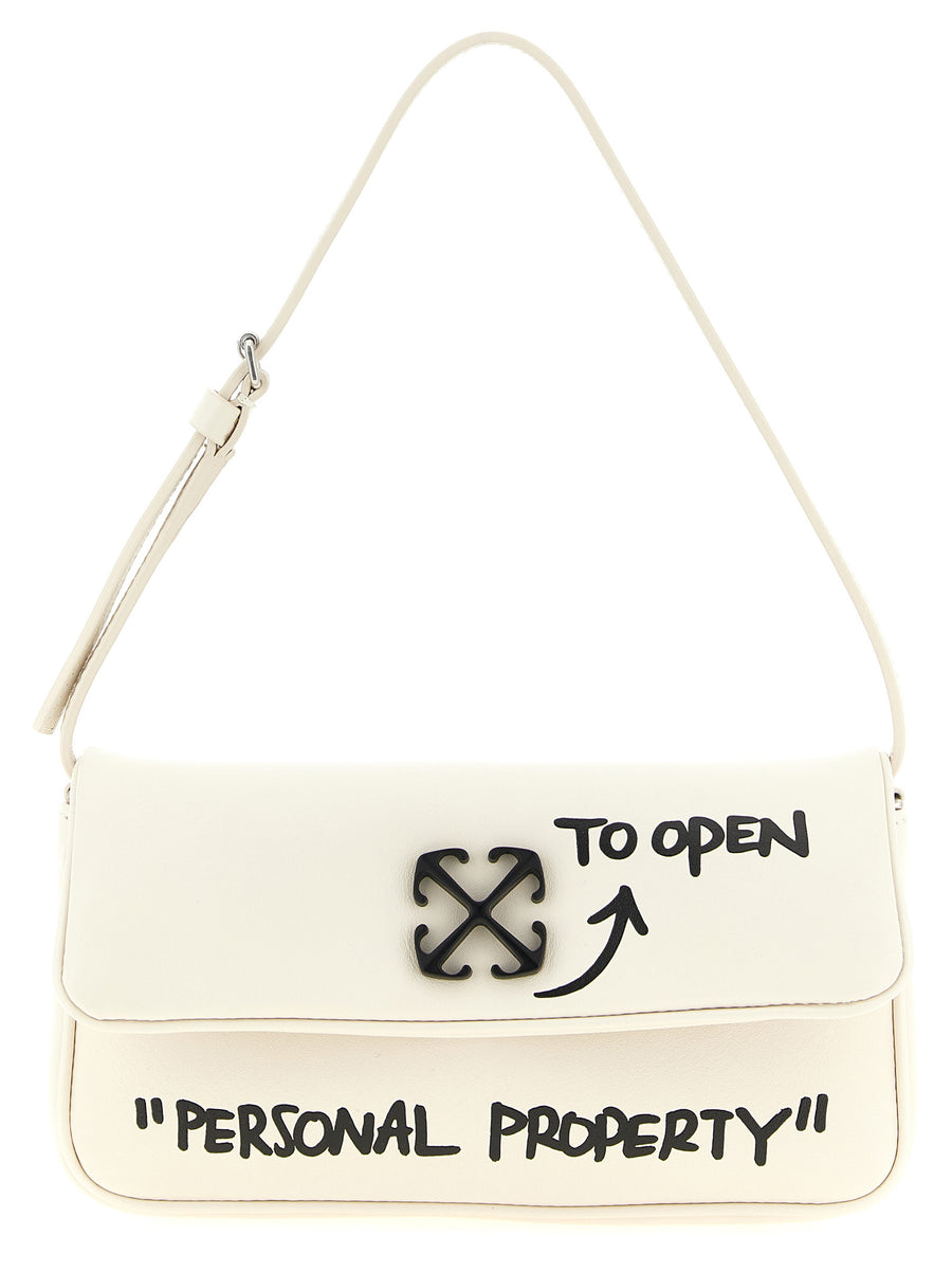 Off White Jitney 0.7 Shoulder Bag For Women Lamb Leather Graphic Chic Luxury Accessory