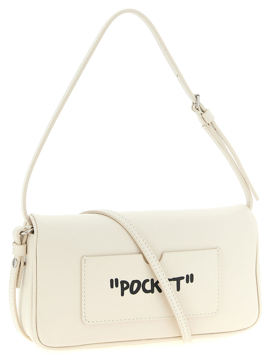Off White Jitney 0.7 Shoulder Bag For Women Lamb Leather Graphic Chic Luxury Accessory