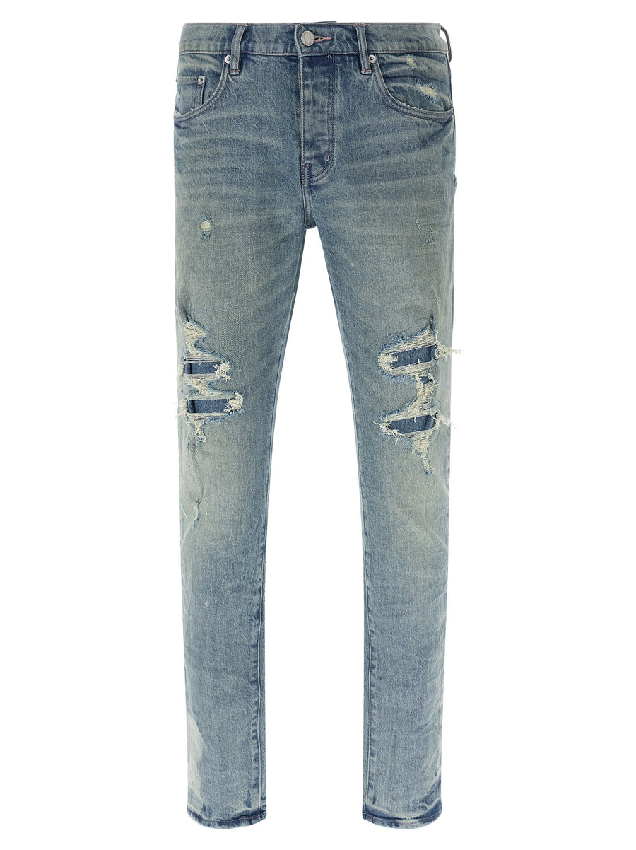 Purple P001 Repairs Jeans