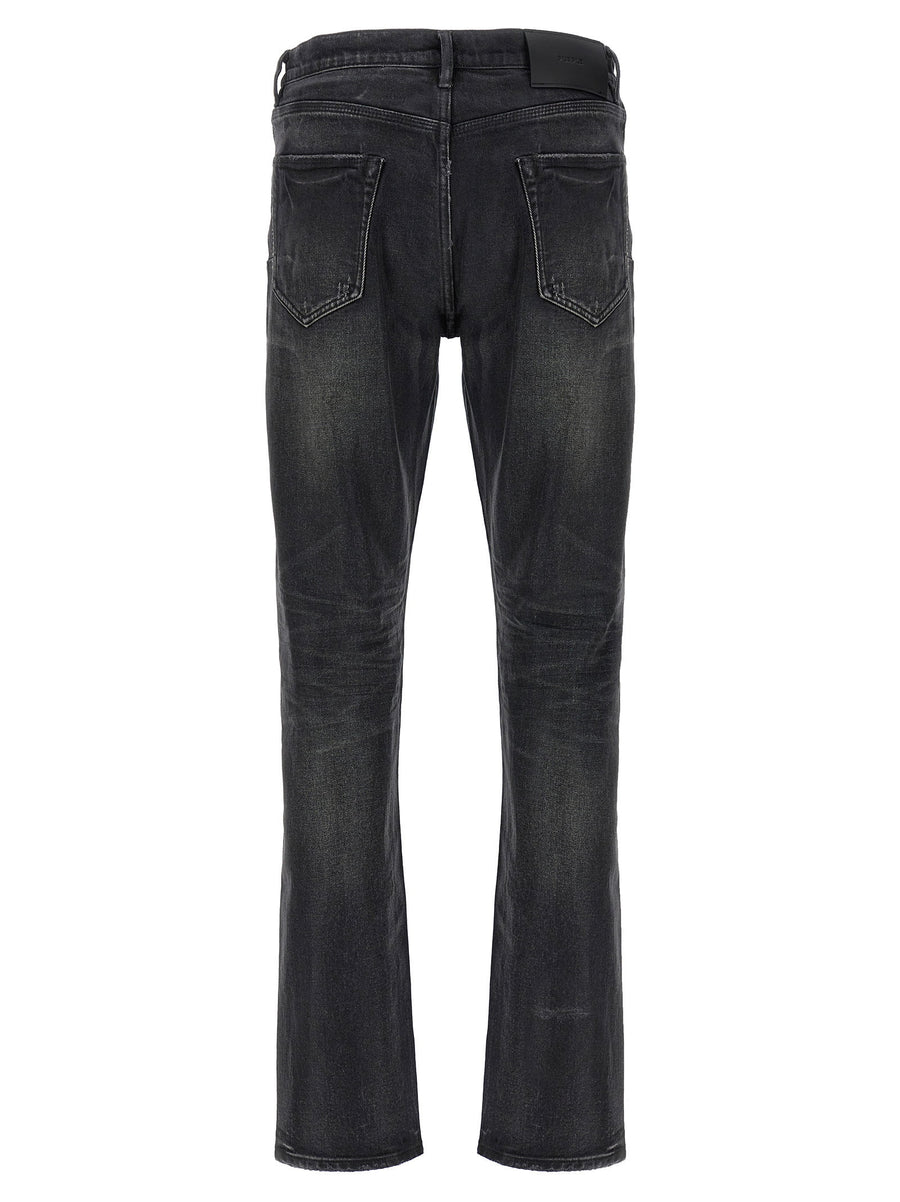 Purple P005 Double Dip Coated Jeans