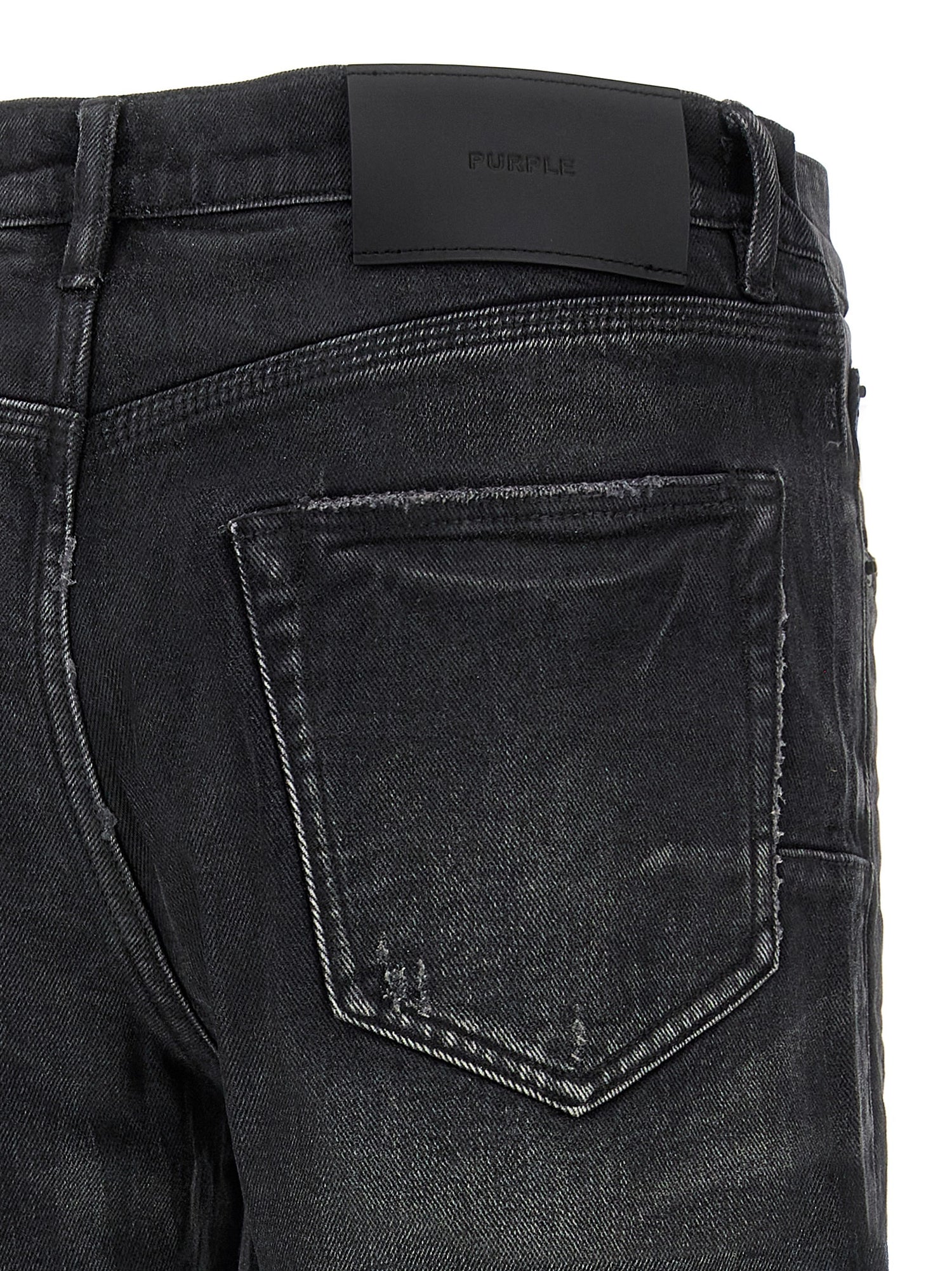 Purple P005 Double Dip Coated Jeans