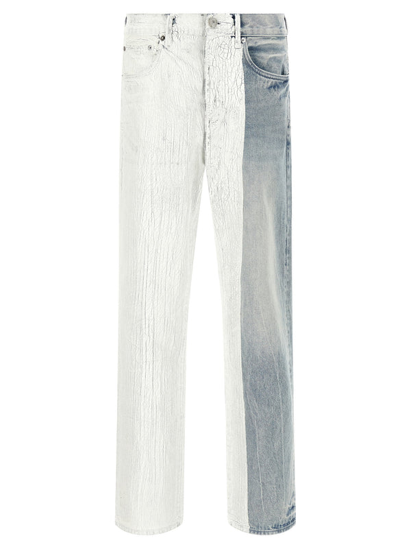 Purple Crackle Silver Jeans