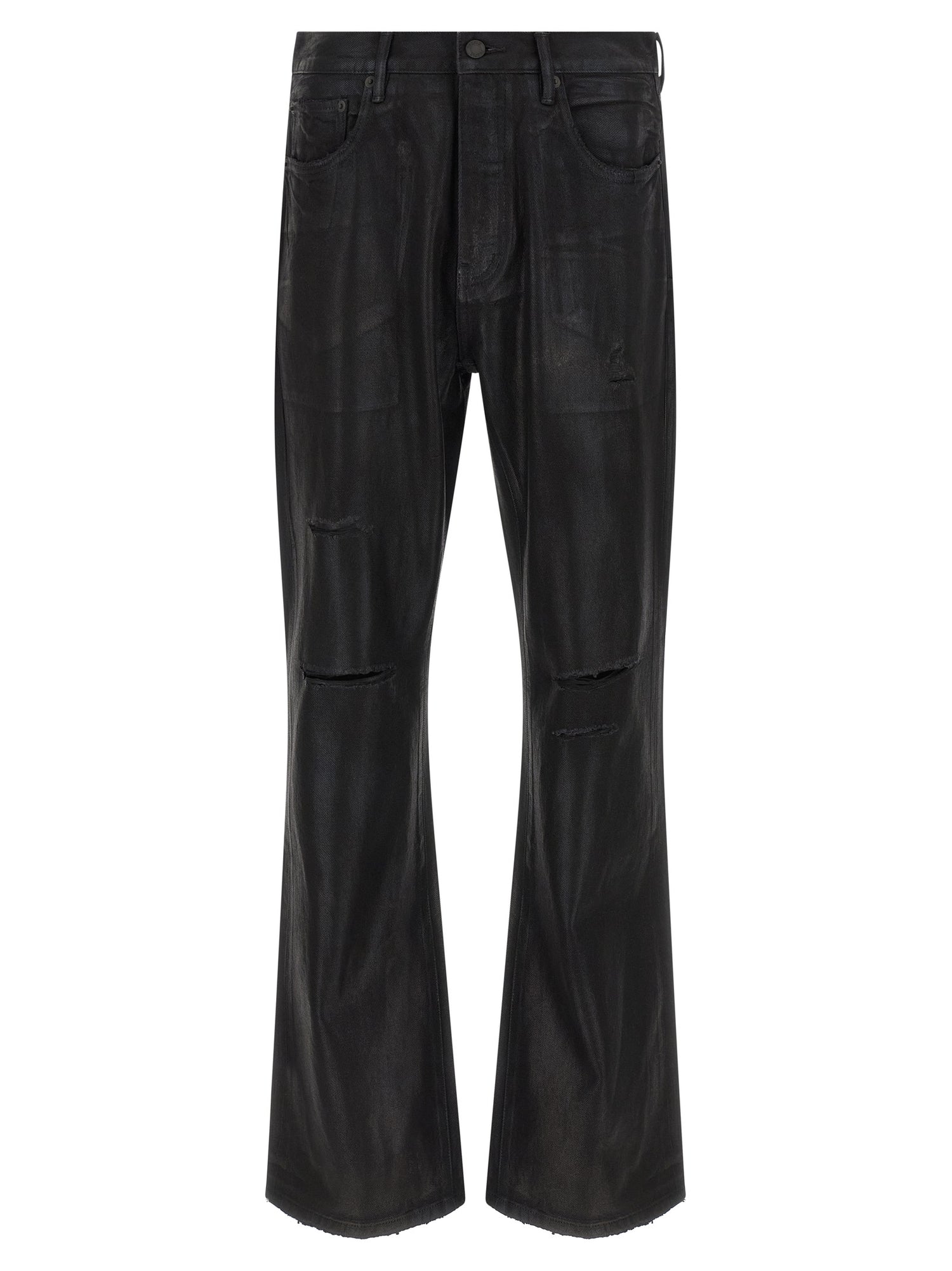 Purple P026 Rinsed Foil Boot Jeans