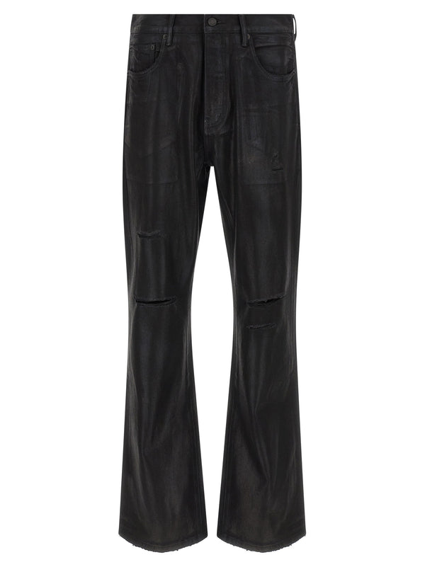 Purple P026 Rinsed Foil Boot Jeans