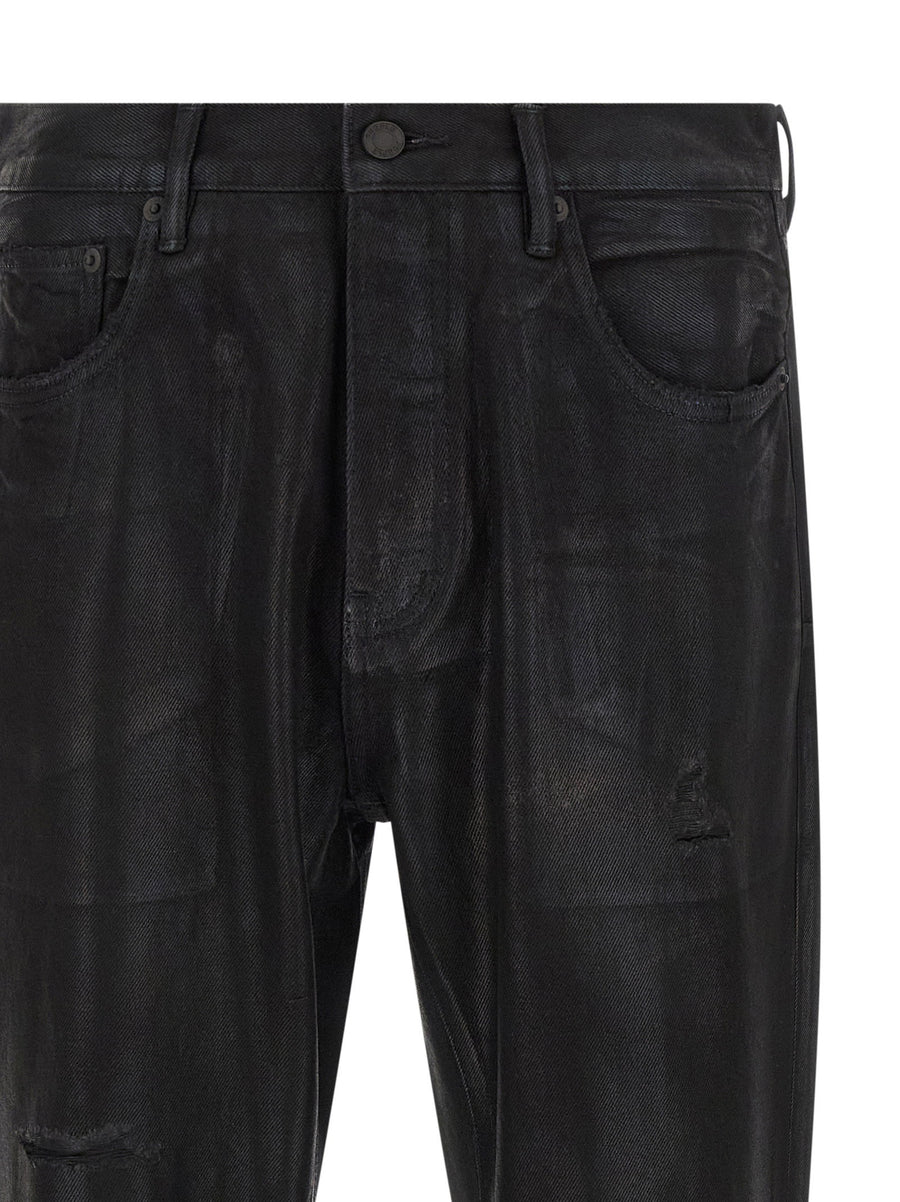 Purple P026 Rinsed Foil Boot Jeans