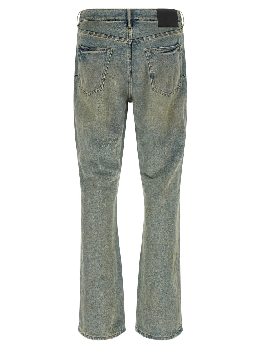 Purple P026 Dirty Fade Rip Boot Jeans