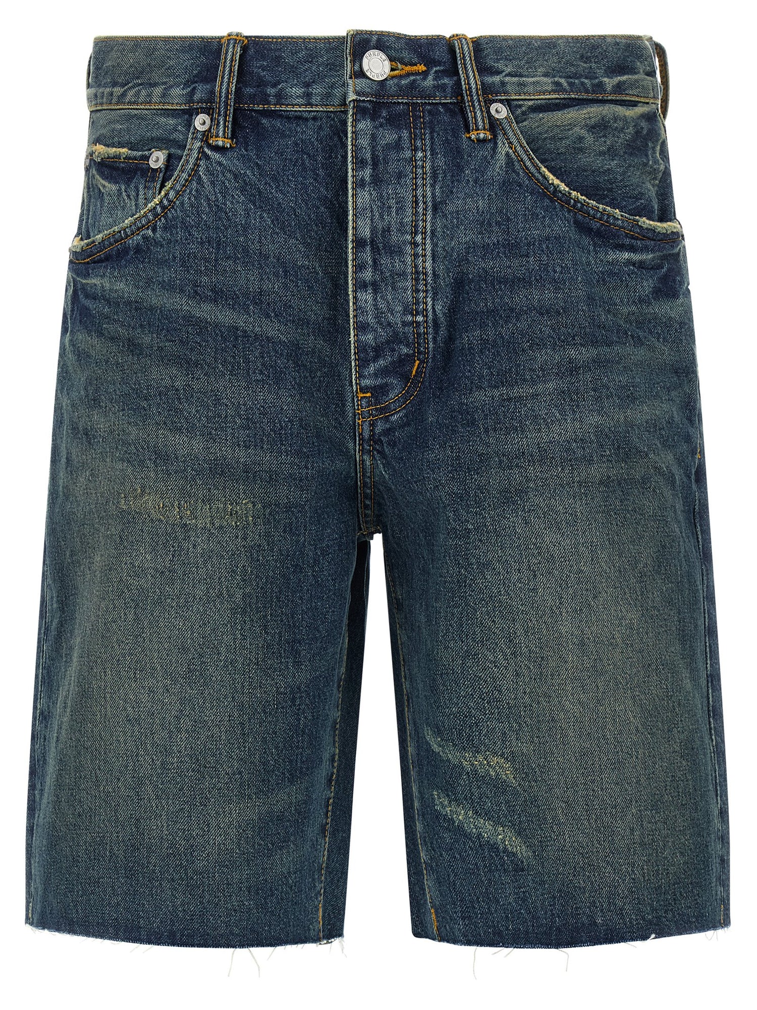 Purple P059 Vintage Mid Bermuda Shorts