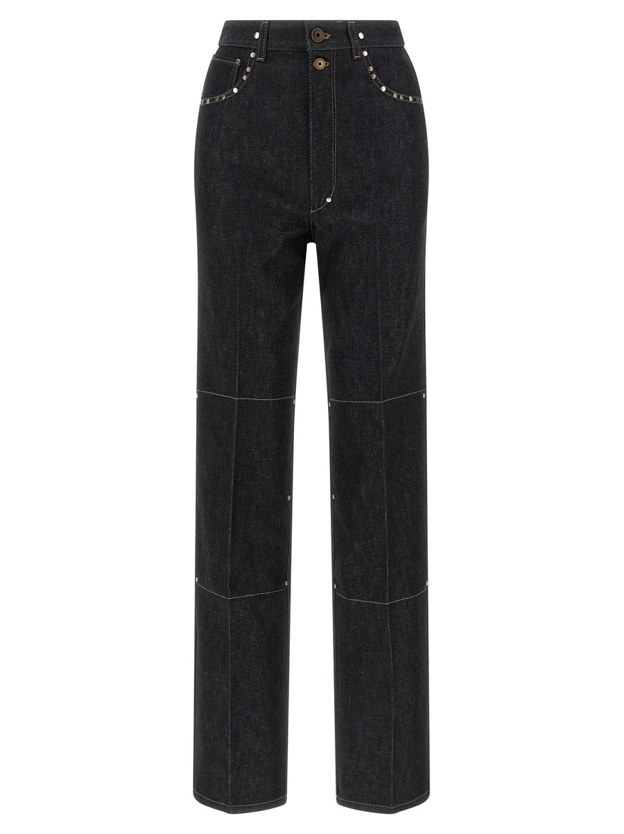 Lemaire Rivet Jeans Women High Waist Luxe 100% Cotton