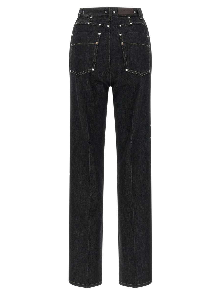 Lemaire Rivet Jeans Women High Waist Luxe 100% Cotton