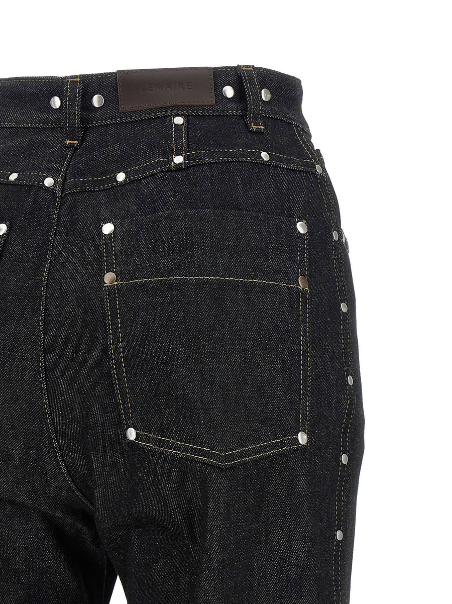 Lemaire Rivet Jeans Women High Waist Luxe 100% Cotton