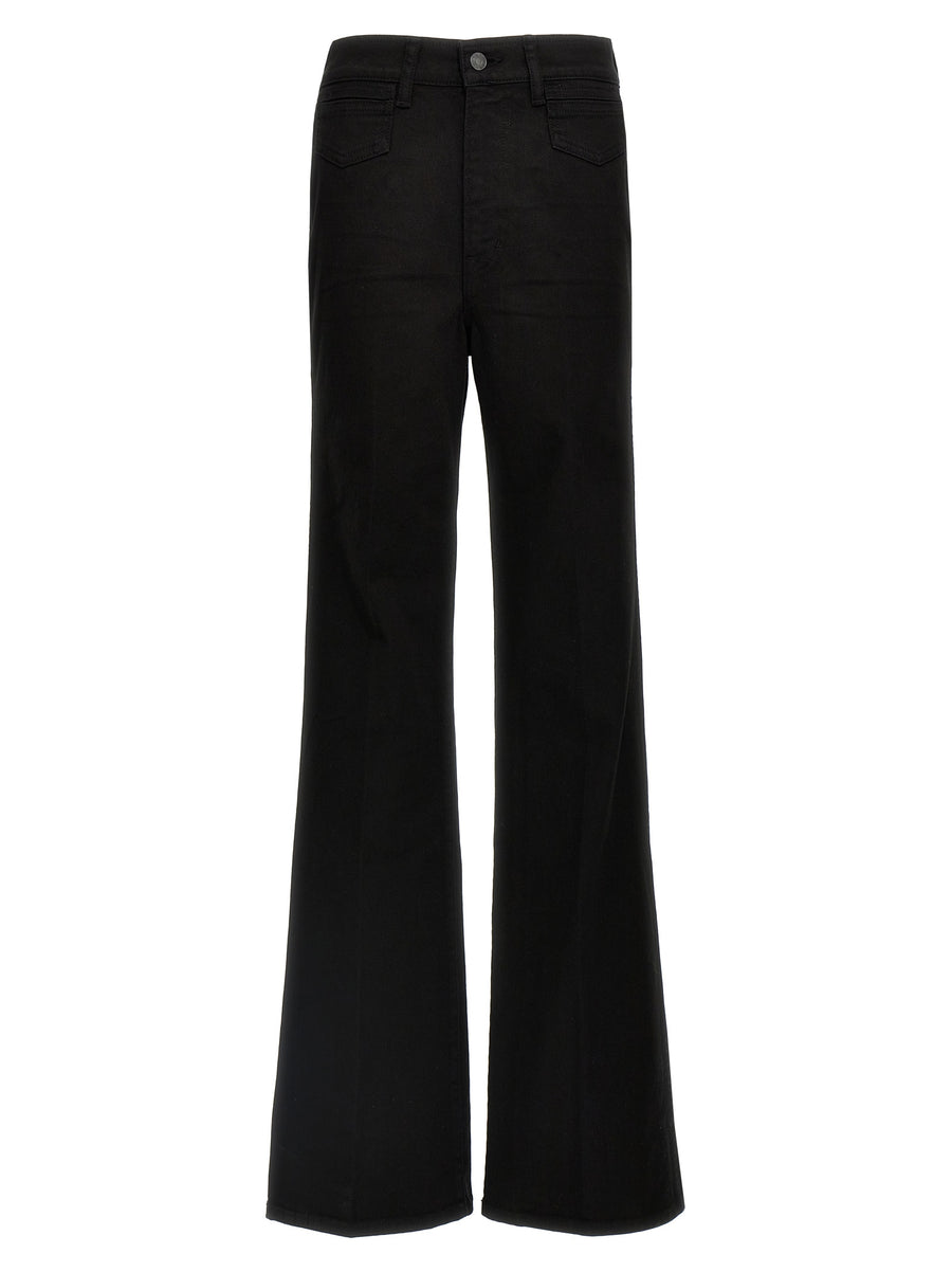 Tom Ford Stretch Twill Denim Wide Flare Jeans For Women Premium Luxury Fit Iconic